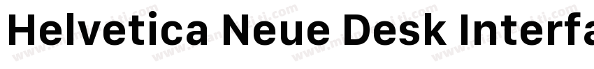 Helvetica Neue Desk Interface字体转换